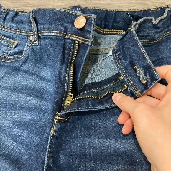 Jordache Classic Blue Bootcut Jeans with Subtle Fading Adjustable Waist Size 18 - Picture 6 of 14